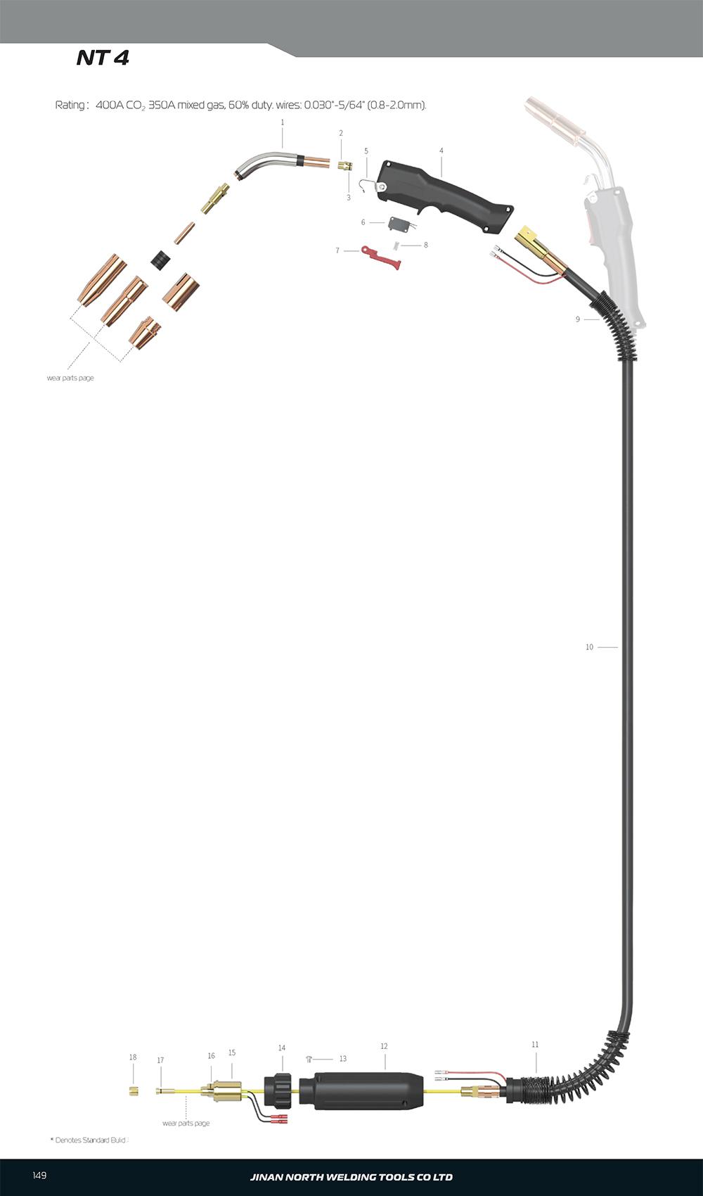 NT4，MIG/MAG焊槍 